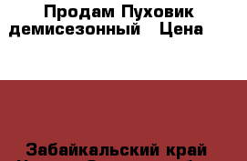 Продам Пуховик демисезонный › Цена ­ 1 250 - Забайкальский край, Чита г. Одежда, обувь и аксессуары » Женская одежда и обувь   . Забайкальский край,Чита г.